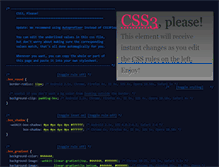 Tablet Screenshot of css3please.com